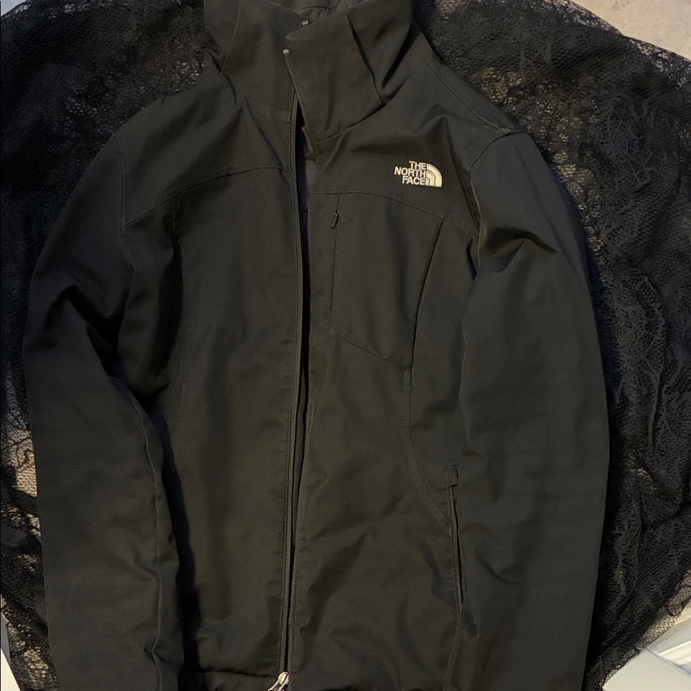 BROKEN ZIPPER The North Face Midnight Black Softshell Jacket Women’s Medium